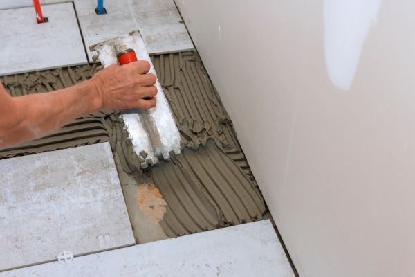 Bathroom Floor Renovation in Monroe