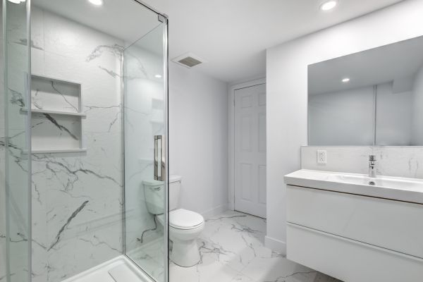 Basement Bathroom Construction in Monroe