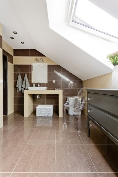 Attic Bathroom Installation in Monroe